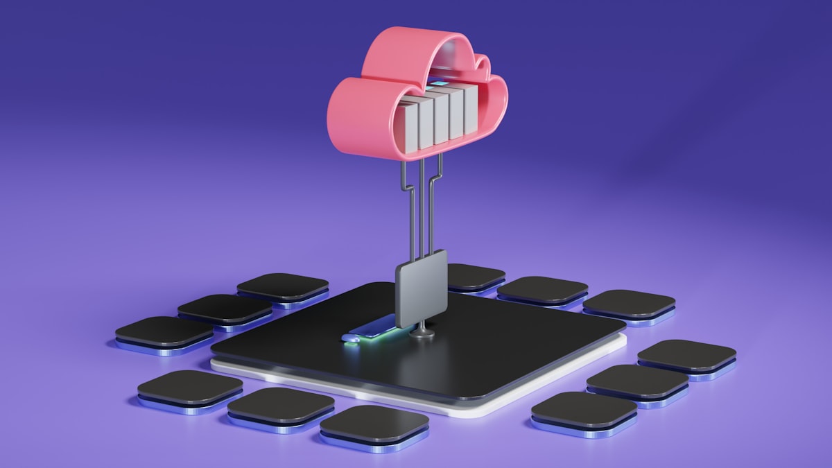 Cloud photo backup and synchronization diagram