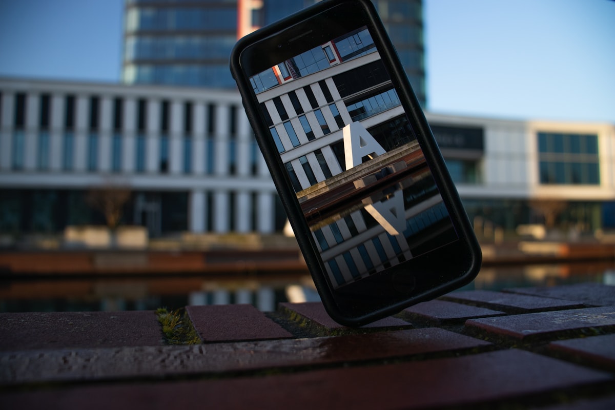 Photo gallery on smartphone showing organized photo albums